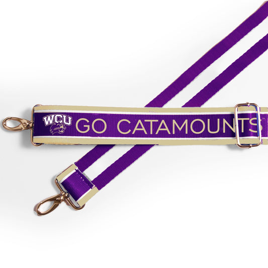 Western Carolina Catamounts officially licensed patterned purse strap by Desden