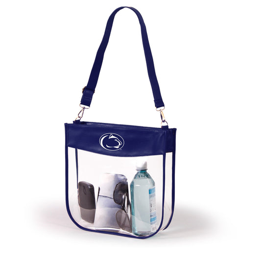 Penn State Kate Large Clear Purse with Zipper, stadium-approved, officially licensed, by Desden