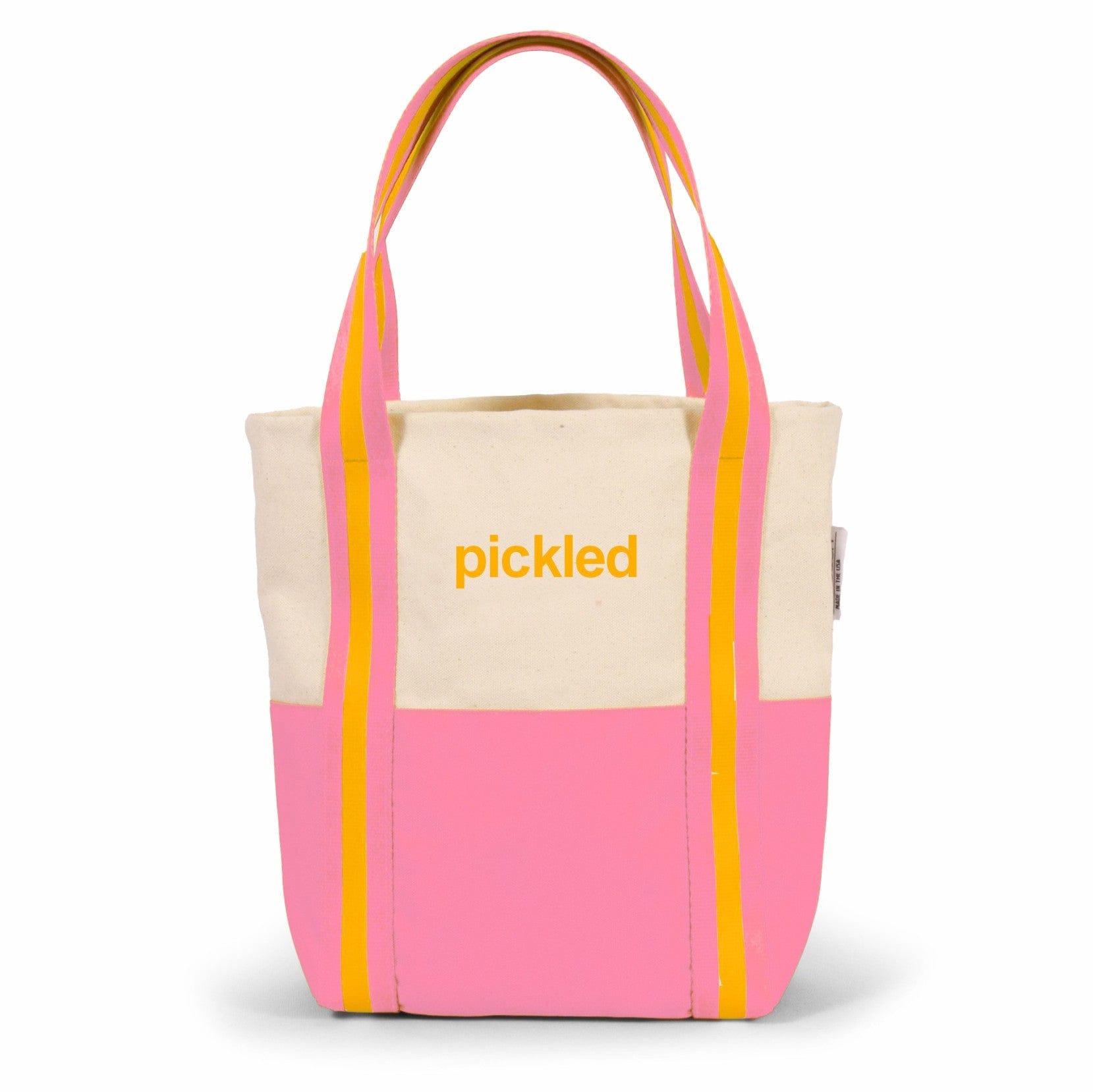 Desden Accessory Pink and Orange Pickleball Mini Tote by Desden