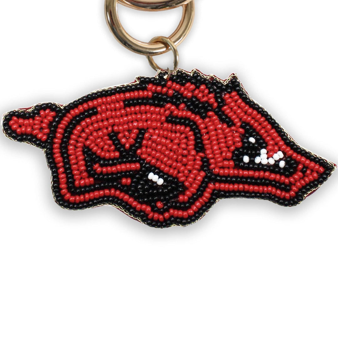 Desden Accessory PRE-ORDER Beaded Purse Charm – Arkansas Razorbacks