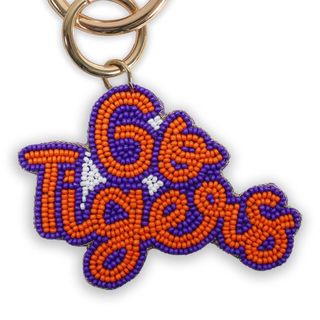 Desden Accessory PRE-ORDER Beaded Purse Charm – Clemson Tigers