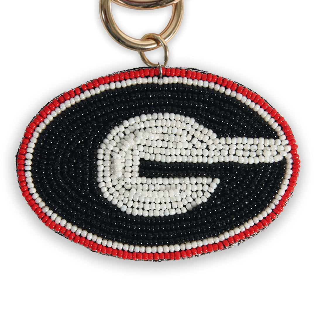 Desden Accessory PRE-ORDER Beaded Purse Charm – Georgia Bulldogs