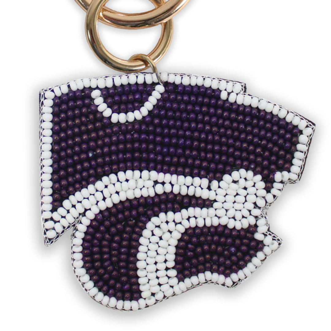 Desden Accessory PRE-ORDER Beaded Purse Charm – Kansas State Wildcats