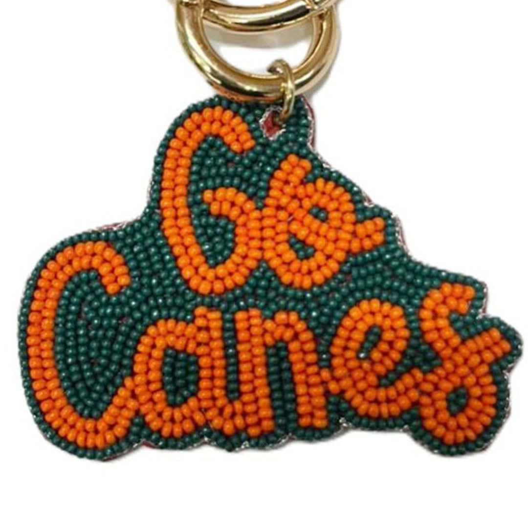Desden Accessory PRE-ORDER Beaded  Purse Charm – Miami Hurricanes