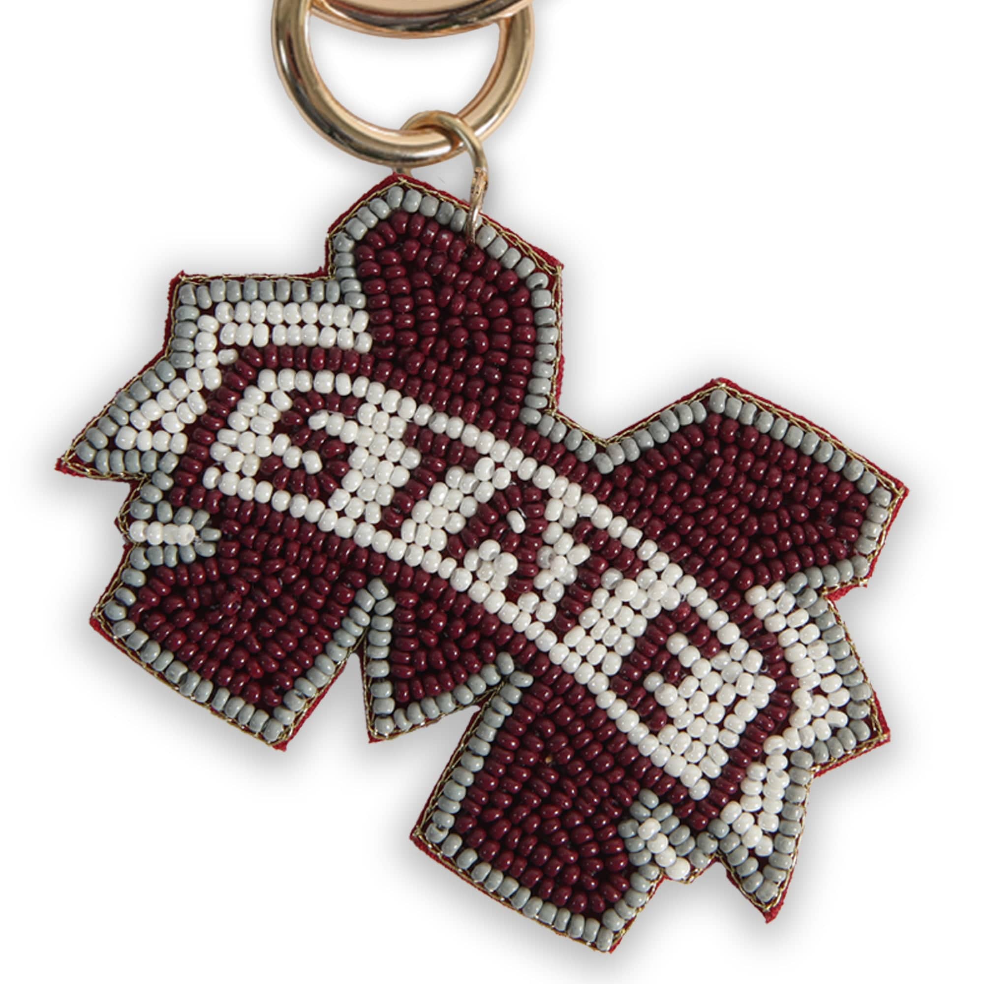Desden Accessory PRE-ORDER Beaded Purse Charm – Mississippi State Bulldogs