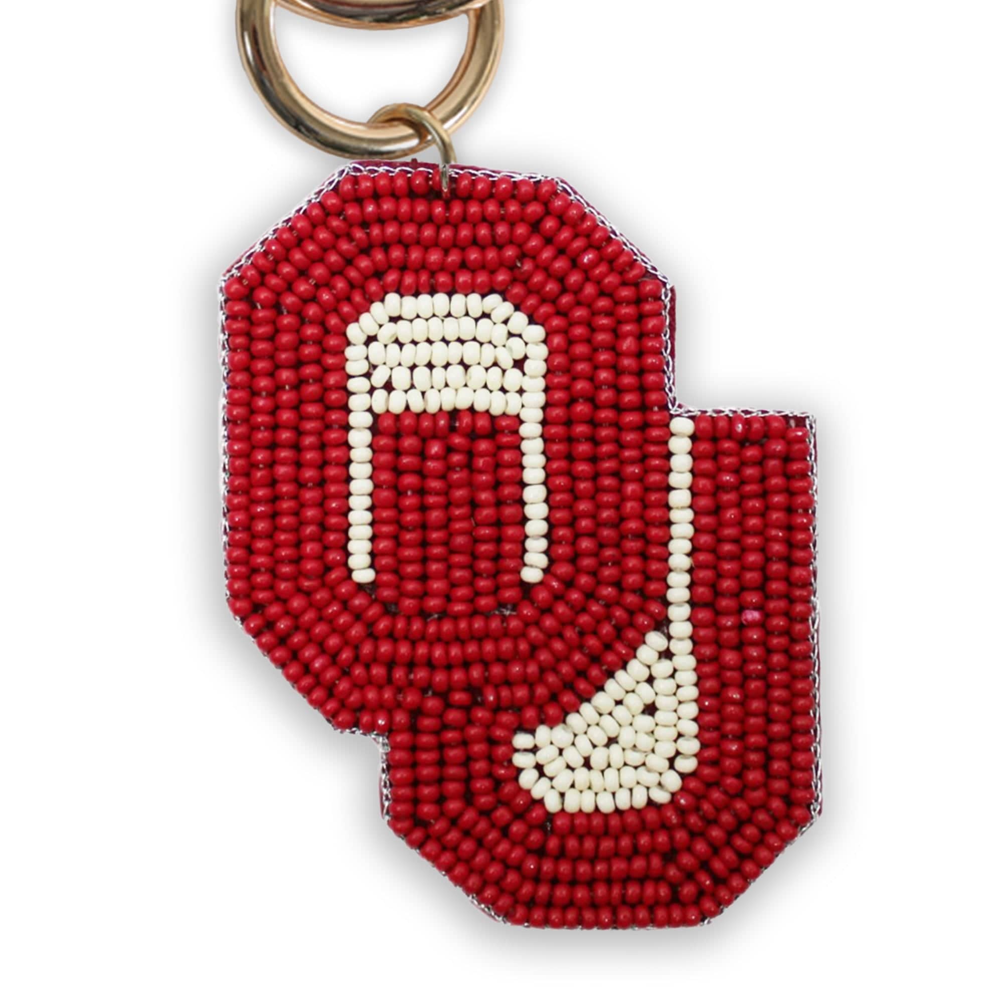 Desden Accessory PRE-ORDER Beaded Purse Charm – Oklahoma Sooners