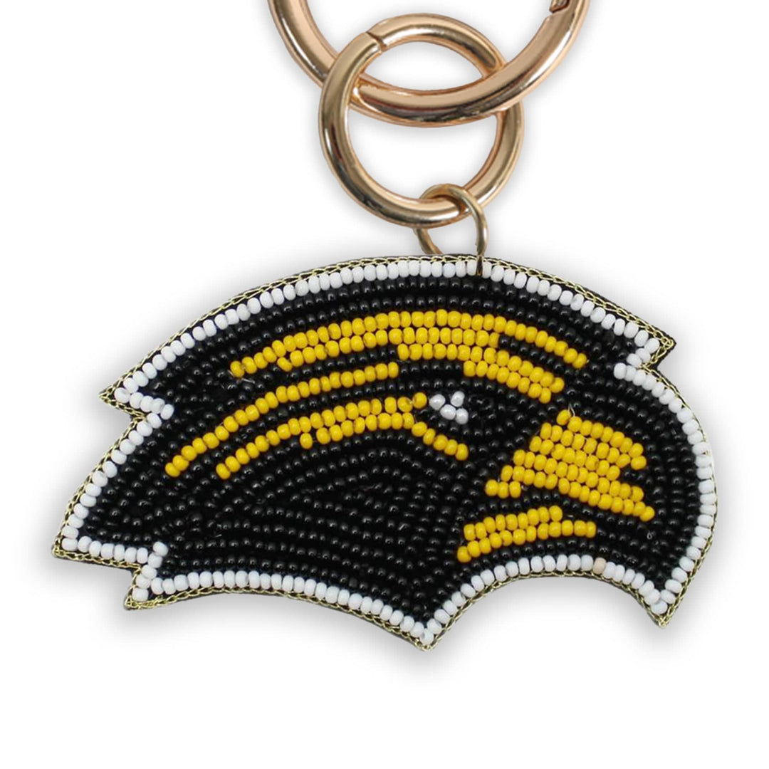 Desden Accessory PRE-ORDER Beaded Purse Charm – Southern Miss Golden Eagles