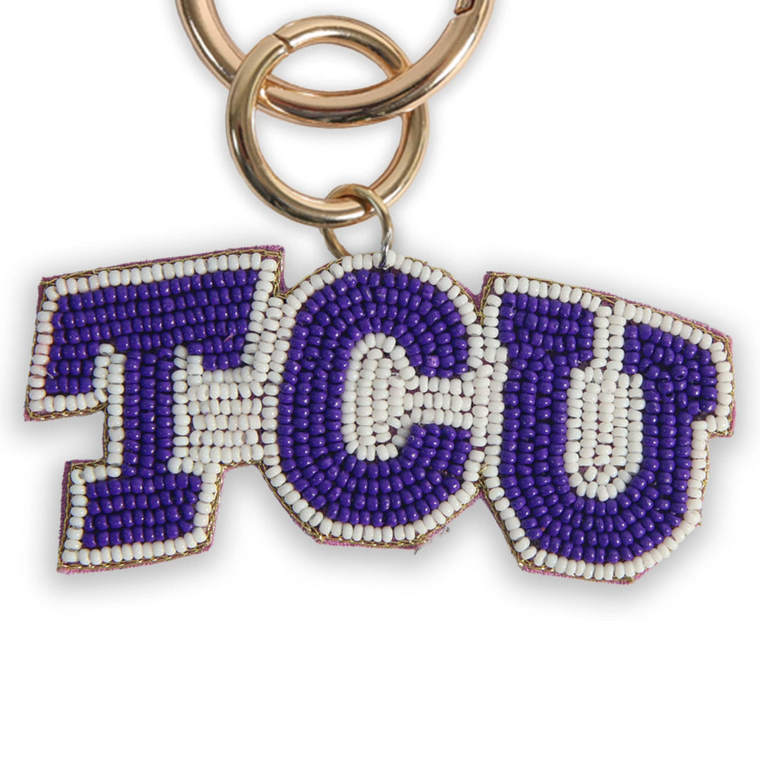 Desden Accessory PRE-ORDER Beaded Purse Charm – TCU Horned Frogs