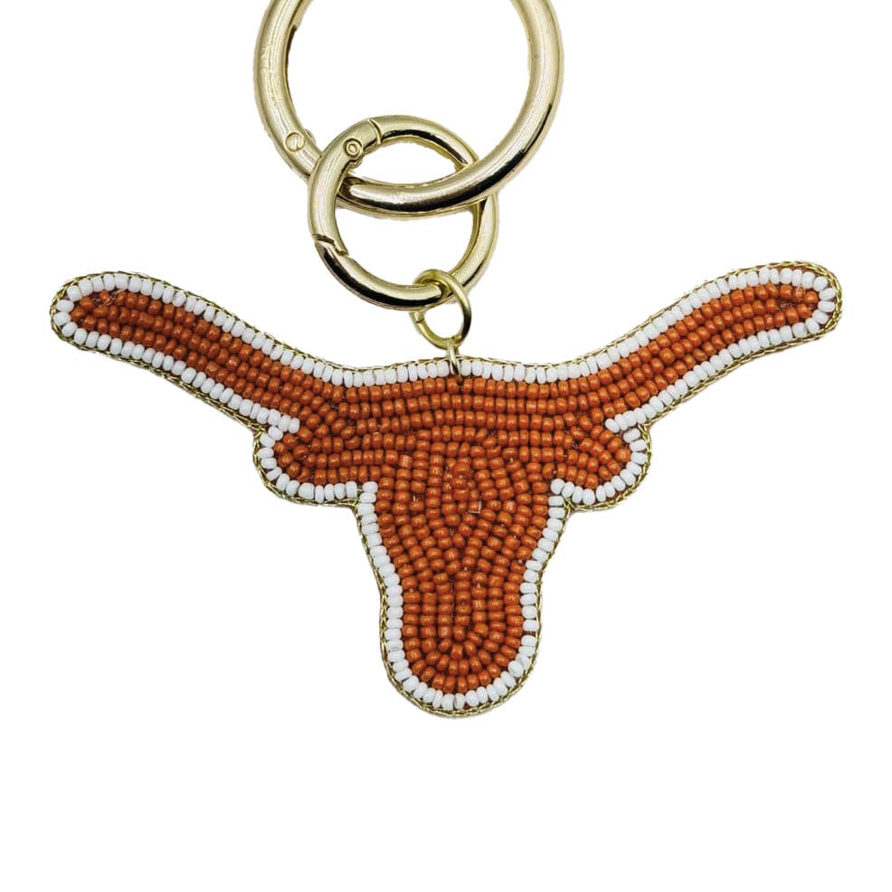 Desden Accessory PRE-ORDER Beaded Purse Charm – Texas Longhorns