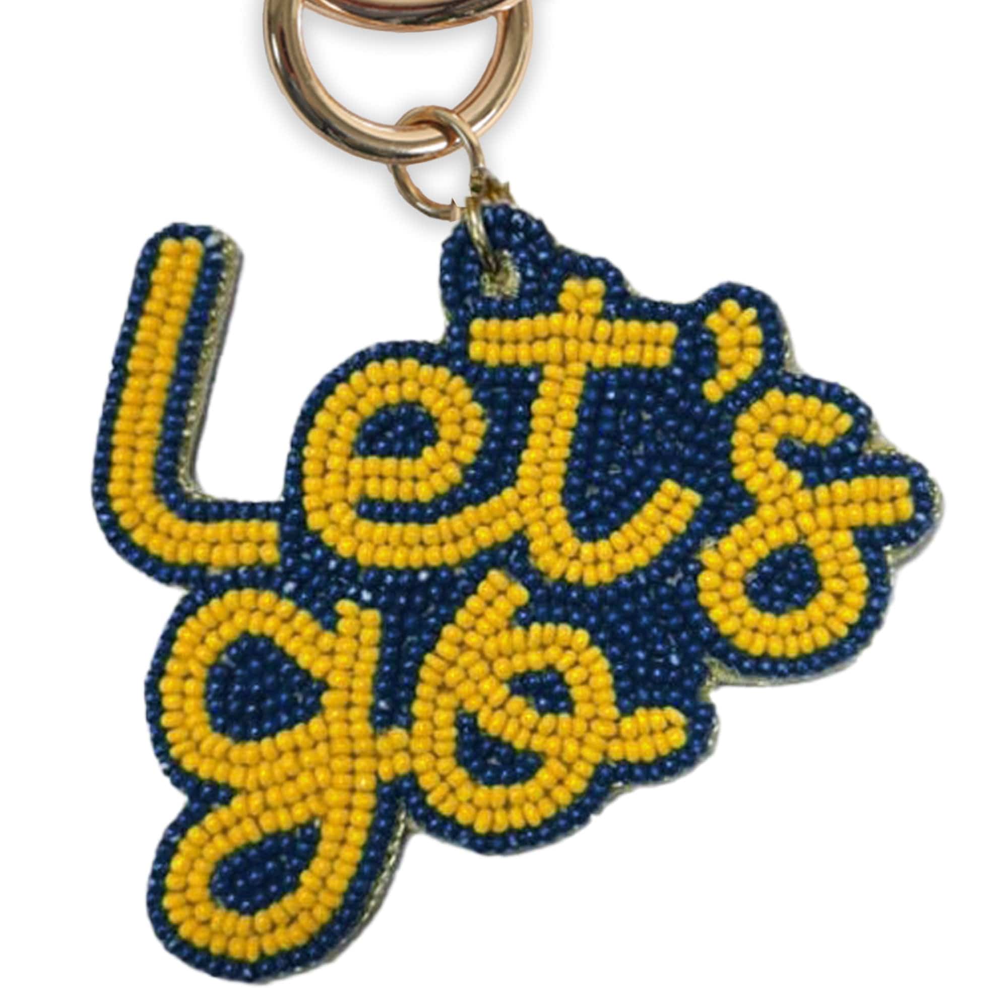 Desden Accessory PRE-ORDER Beaded Purse Charm –  West Virginia Mountaineers