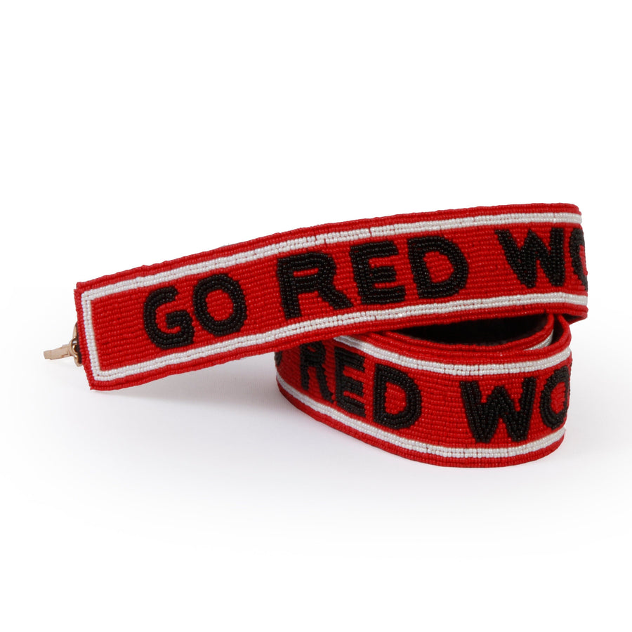 Beautiful Hand Beaded Purse Straps Officially Collegiate Licensed by