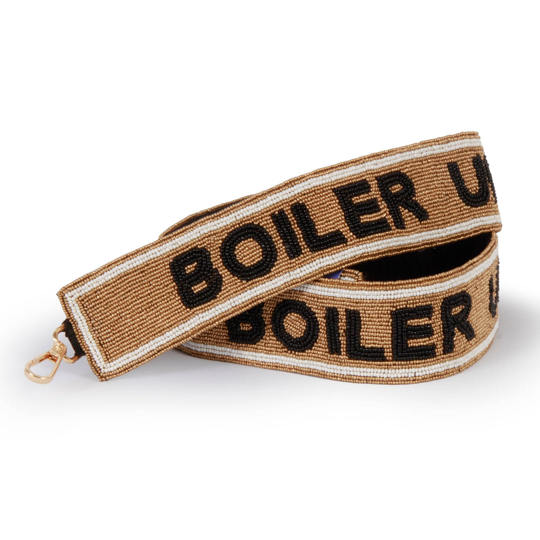 Purdue Boilermakers Beaded Purse Strap by Desden