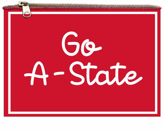 Desden PRE-ORDER Hand Beaded Coin Pouch – Arkansas State Red Wolves