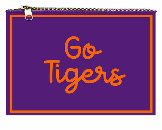 Desden PRE-ORDER Hand Beaded Coin Pouch – Clemson Tigers