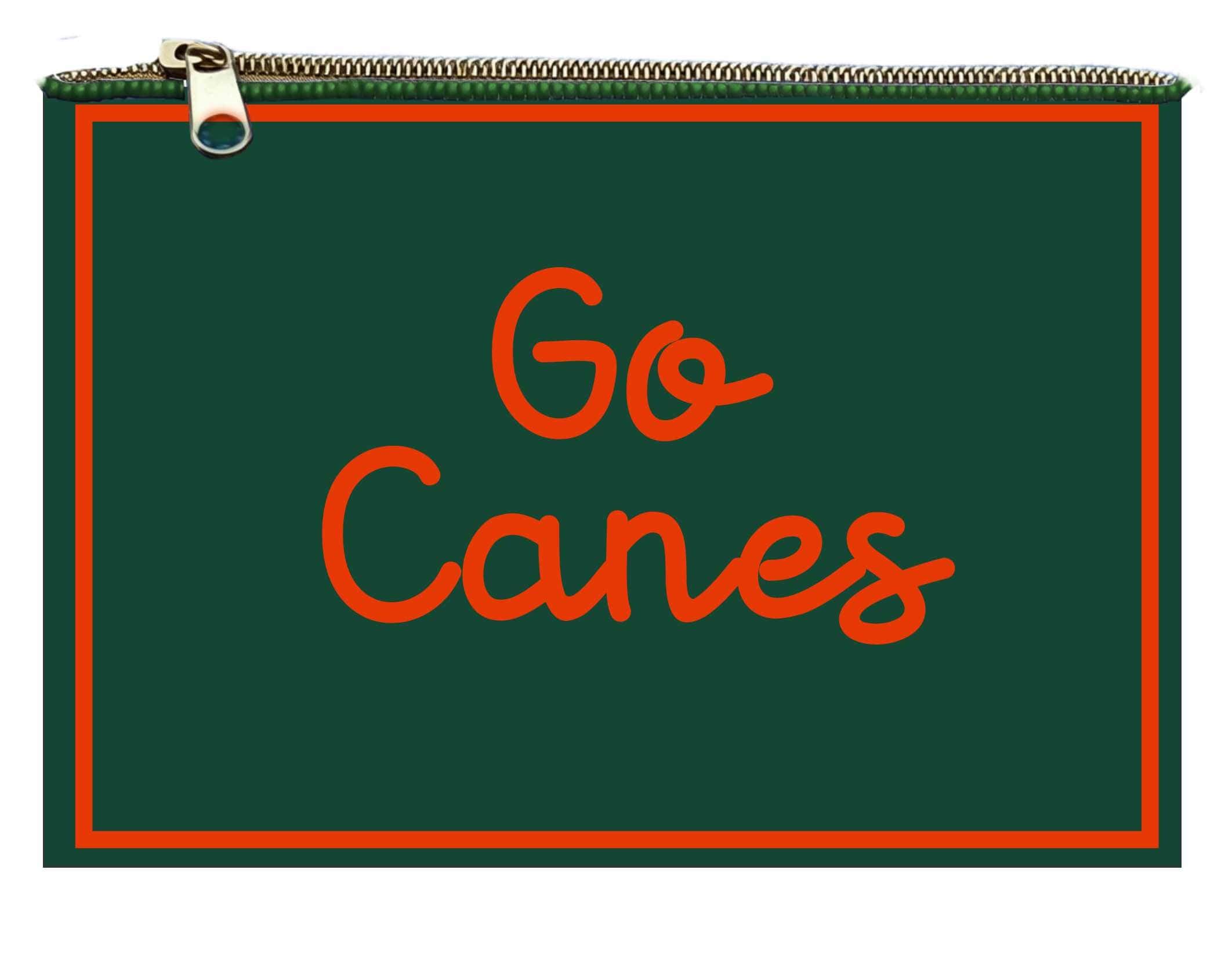 Desden PRE-ORDER Hand Beaded Coin Pouch – Miami Hurricanes