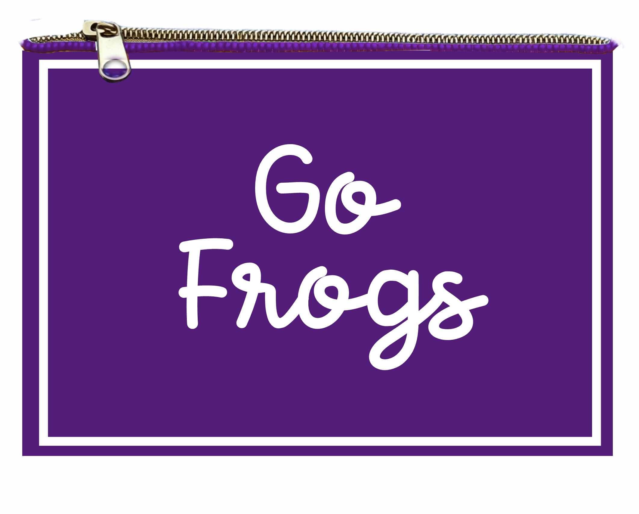 Desden PRE-ORDER Hand Beaded Coin Pouch – TCU Horned Frogs