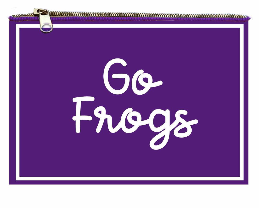 Desden PRE-ORDER Hand Beaded Coin Pouch – TCU Horned Frogs