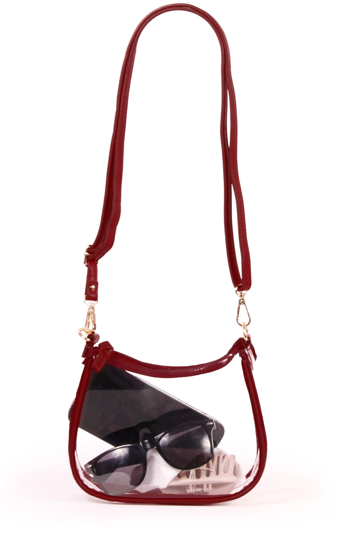 Desden Purse PRE-ORDER Sara Clear Purse - Maroon