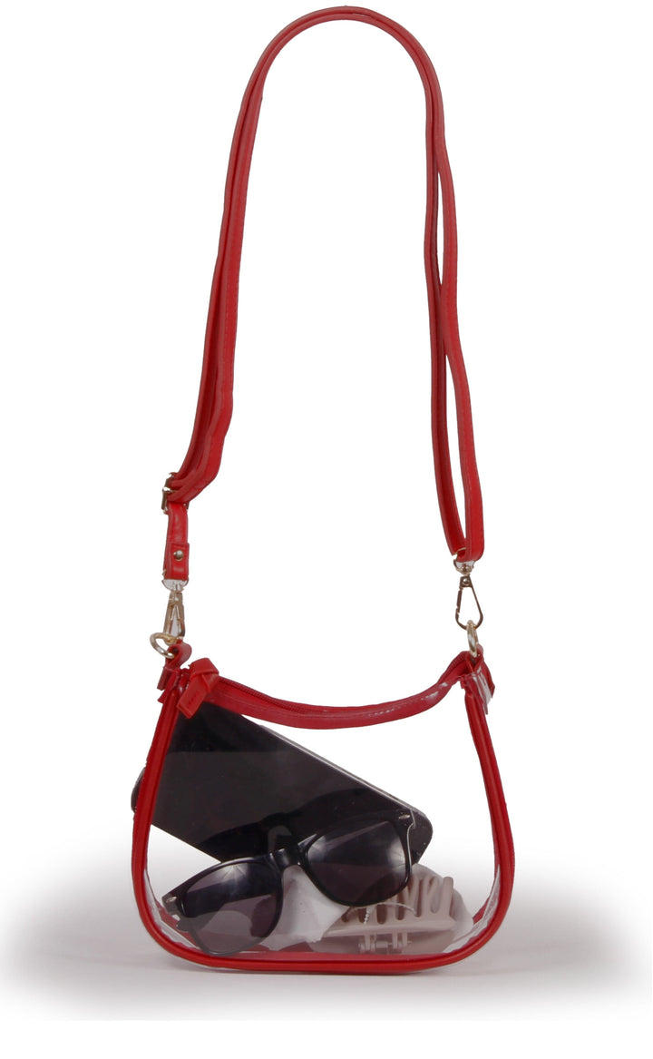 Desden Purse PRE-ORDER Sara Clear Purse with Beaded Charm – Alabama Crimson Tide