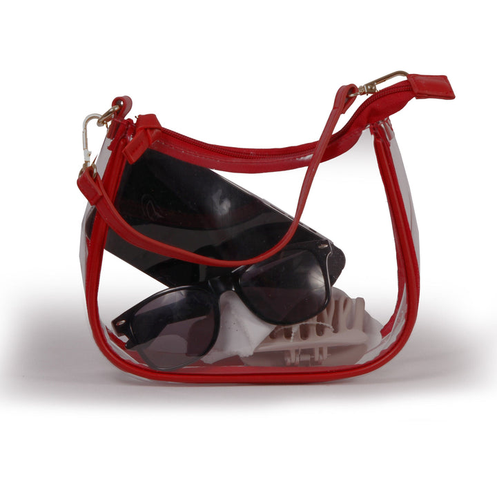 Desden Purse PRE-ORDER Sara Clear Purse with Beaded Charm – Arkansas Razorbacks