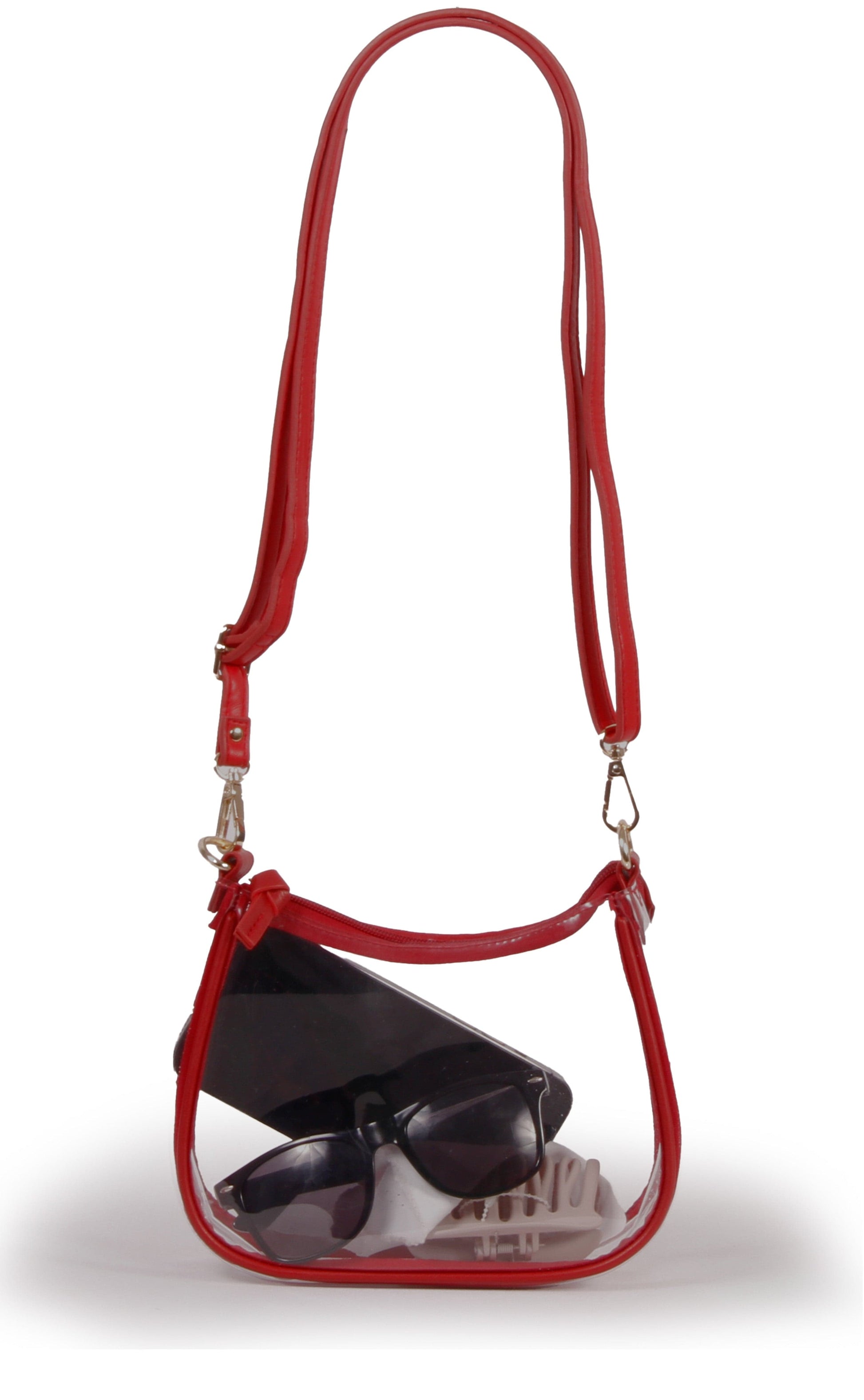 Desden Purse PRE-ORDER Sara Clear Purse with Beaded Charm – Arkansas Razorbacks