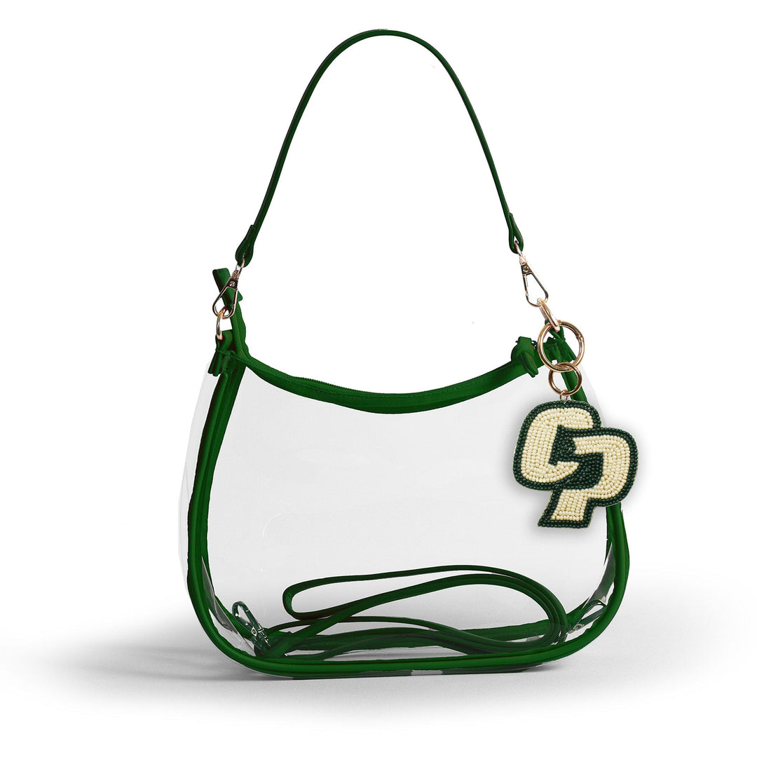 Desden Purse PRE-ORDER Sara Clear Purse with Beaded Charm – Cal Poly Mustangs