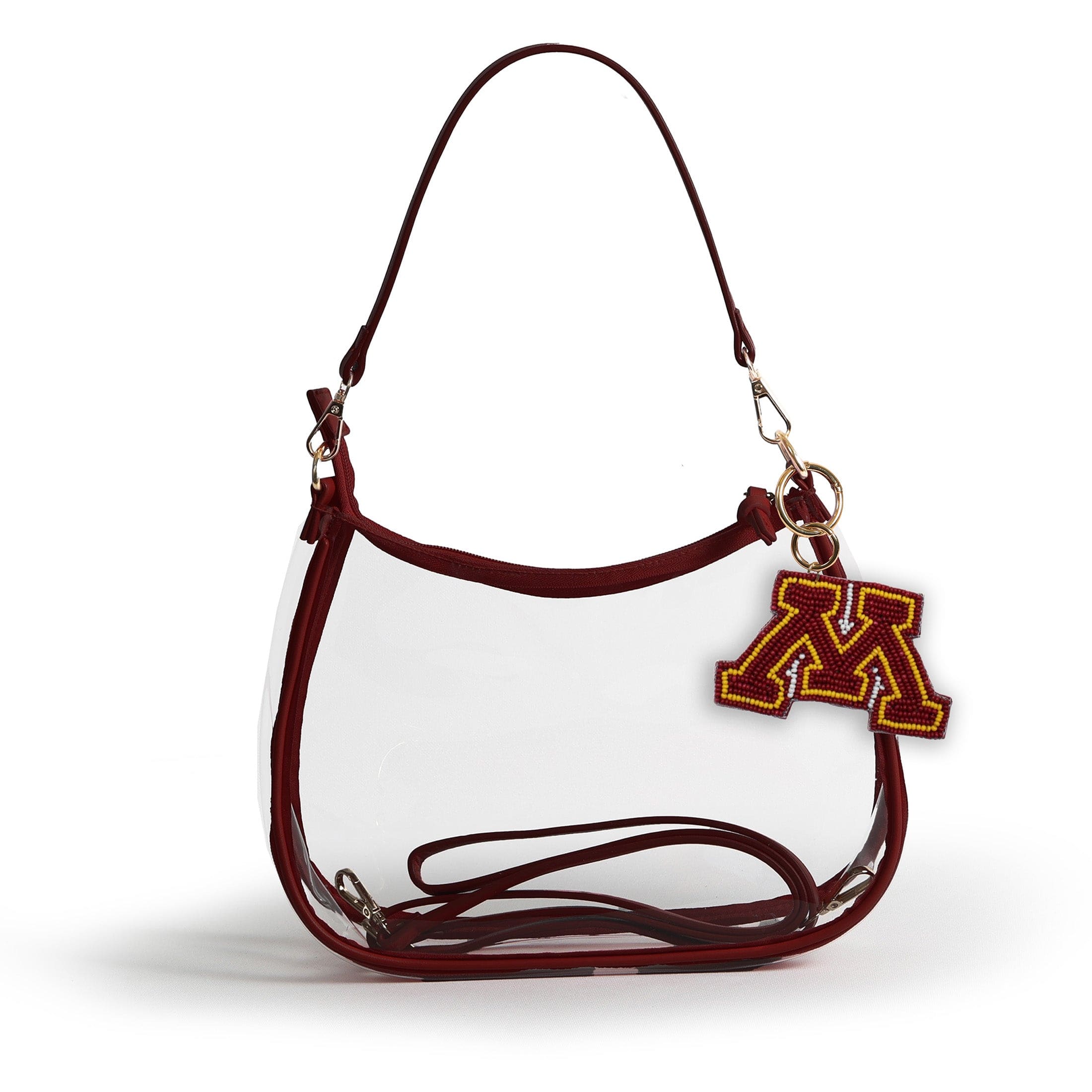 Desden Purse PRE-ORDER Sara Clear Purse with Beaded Charm – Minnesota Golden Gophers