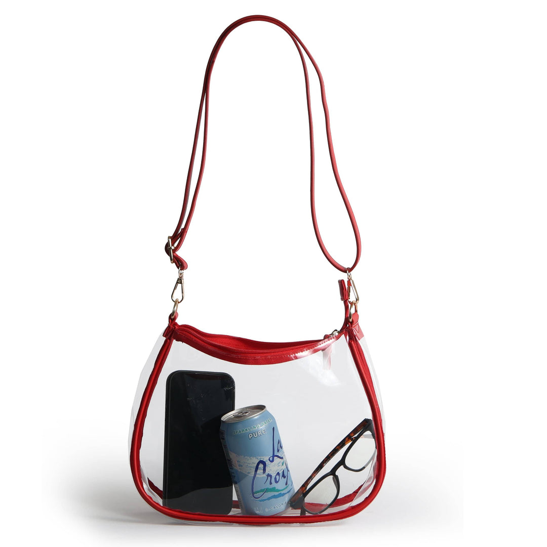 Desden Purse PRE-ORDER Sara Clear Purse with Beaded Charm – Ole Miss Rebels