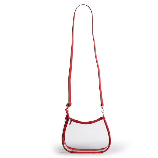 Desden Purse PRE-ORDER Sara Clear Purse with Beaded Charm – Ole Miss Rebels