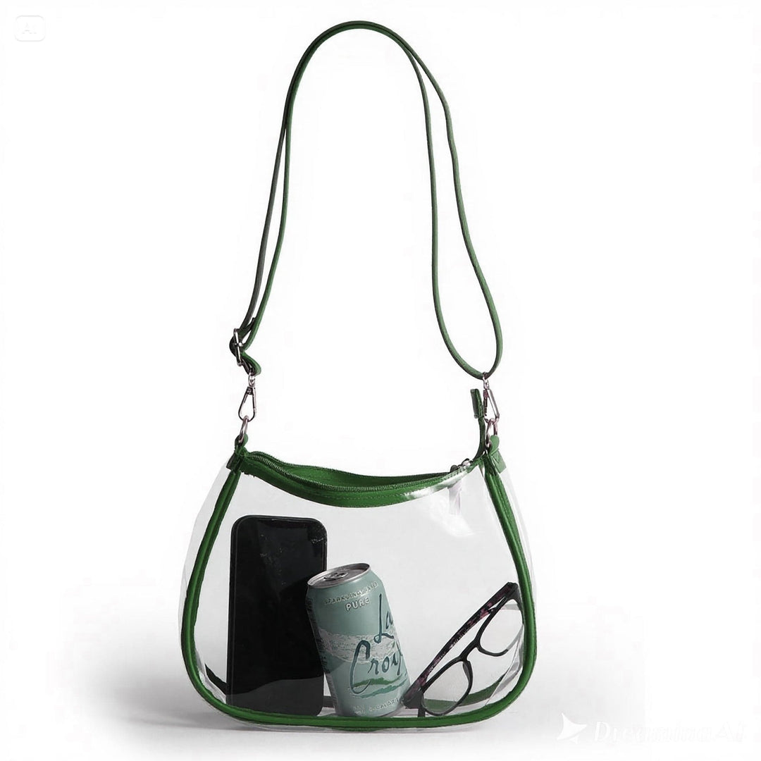 Desden Purse PRE-ORDER Sara Clear Purse with Beaded Charm – Tulane Green Wave