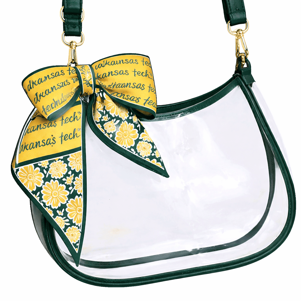 Desden PRE-ORDER Sara Clear Purse with Skinny Scarf – Arkansas Tech