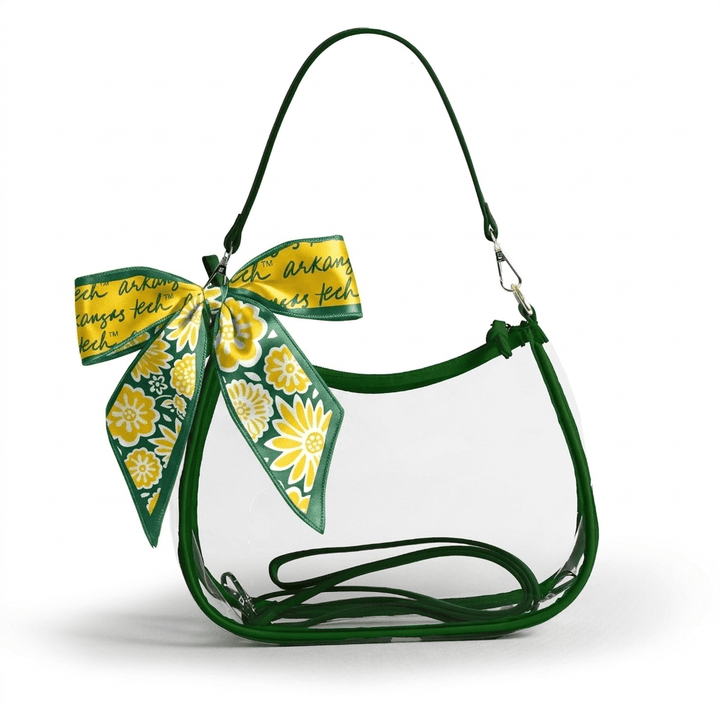 Desden PRE-ORDER Sara Clear Purse with Skinny Scarf – Arkansas Tech