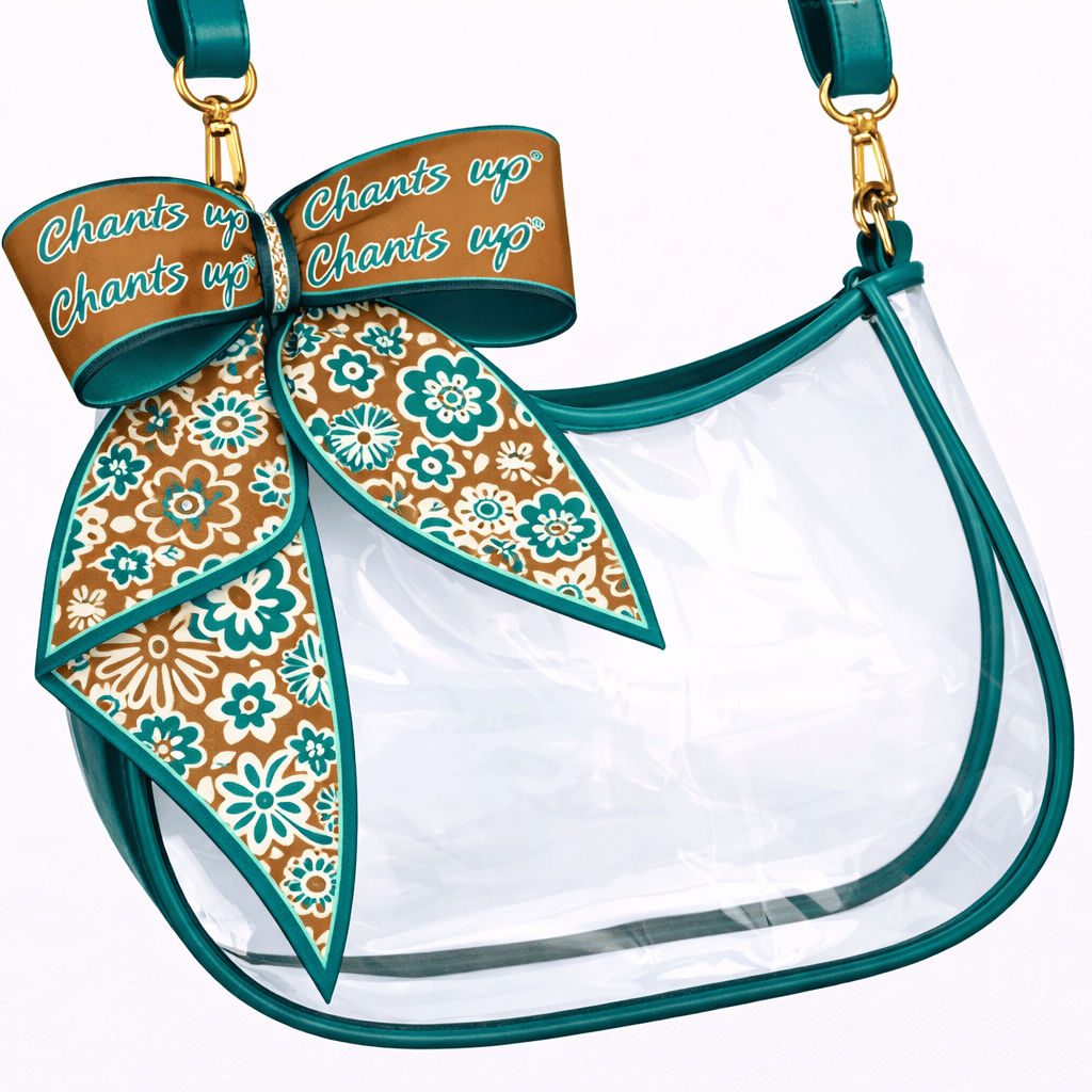 Desden PRE-ORDER Sara Clear Purse with Skinny Scarf – Coastal Carolina Chanticleers