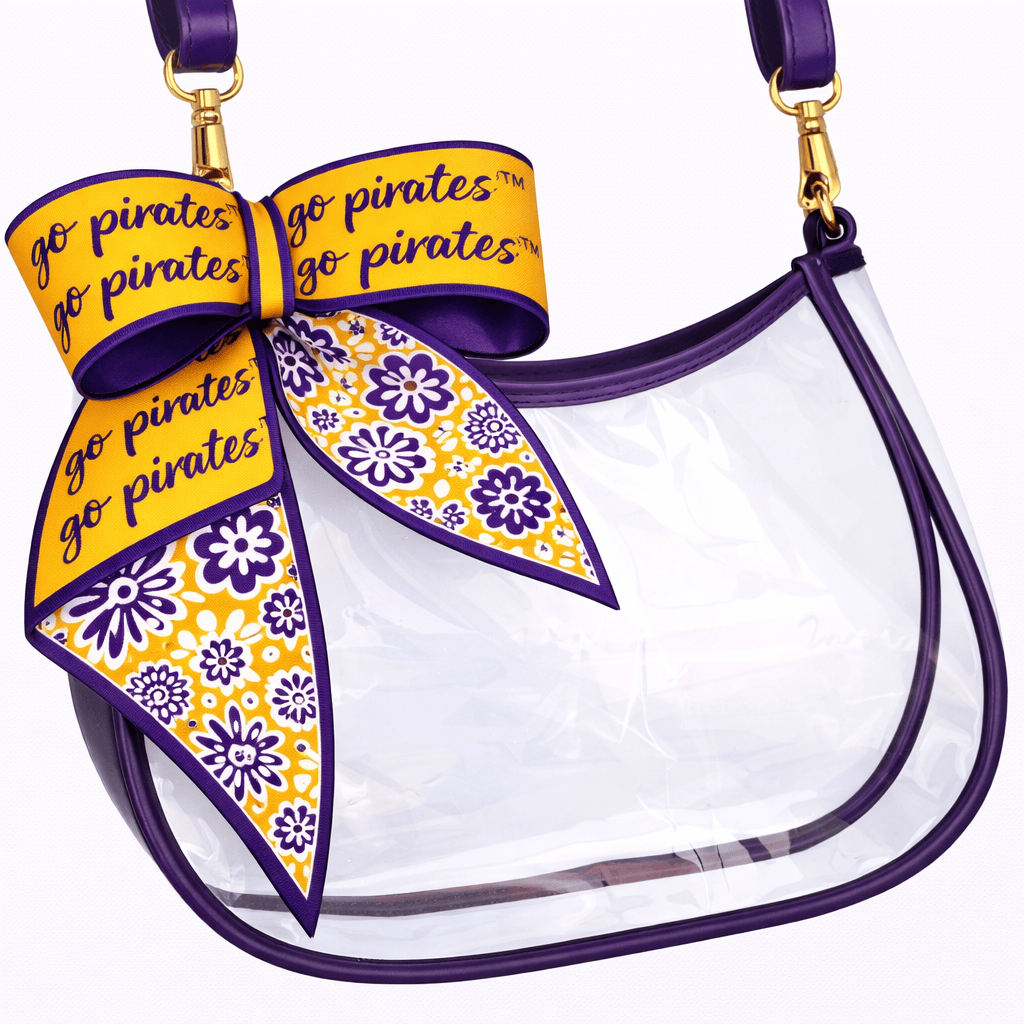 Desden PRE-ORDER Sara Clear Purse with Skinny Scarf – ECU Pirates
