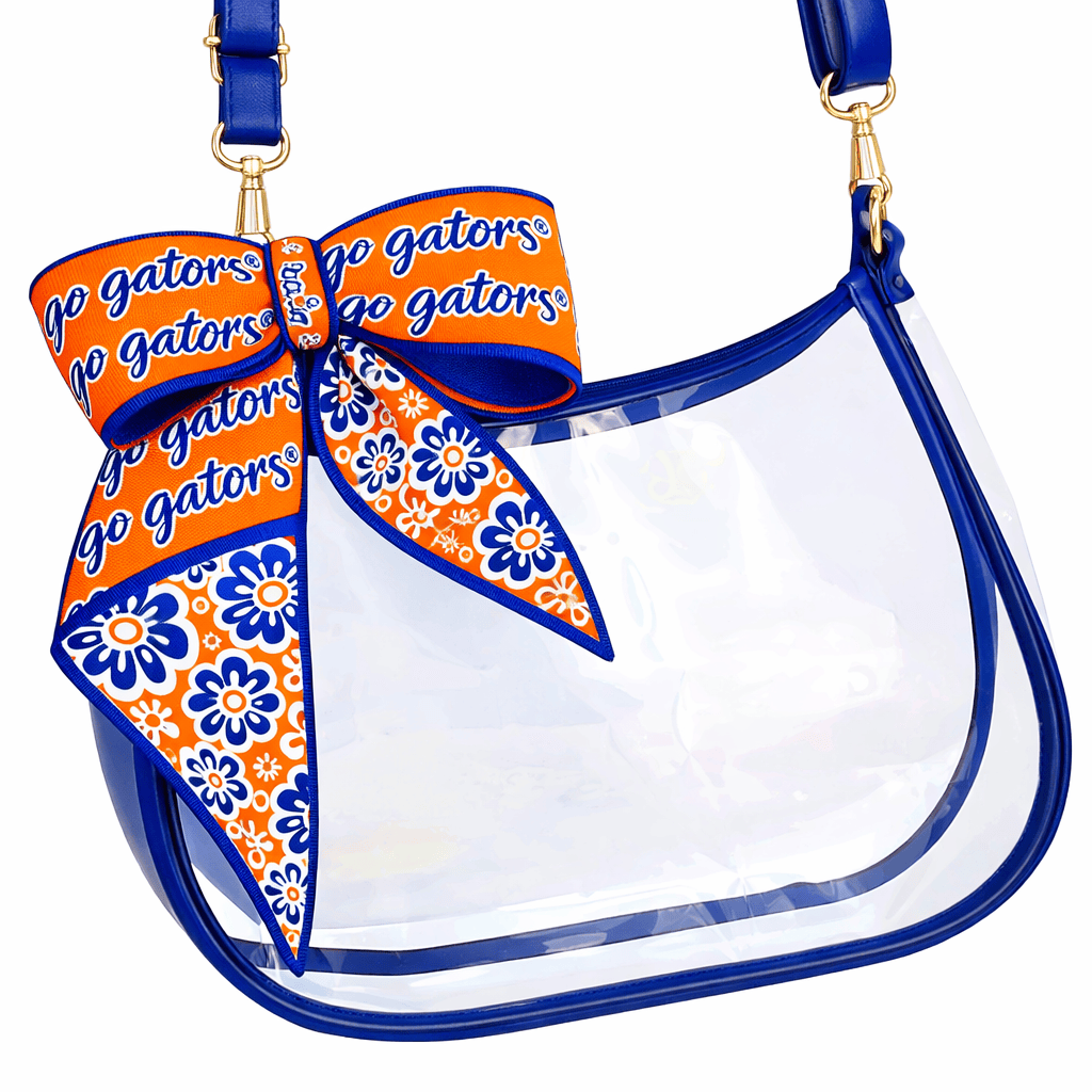 Desden PRE-ORDER Sara Clear Purse with Skinny Scarf – Florida Gators