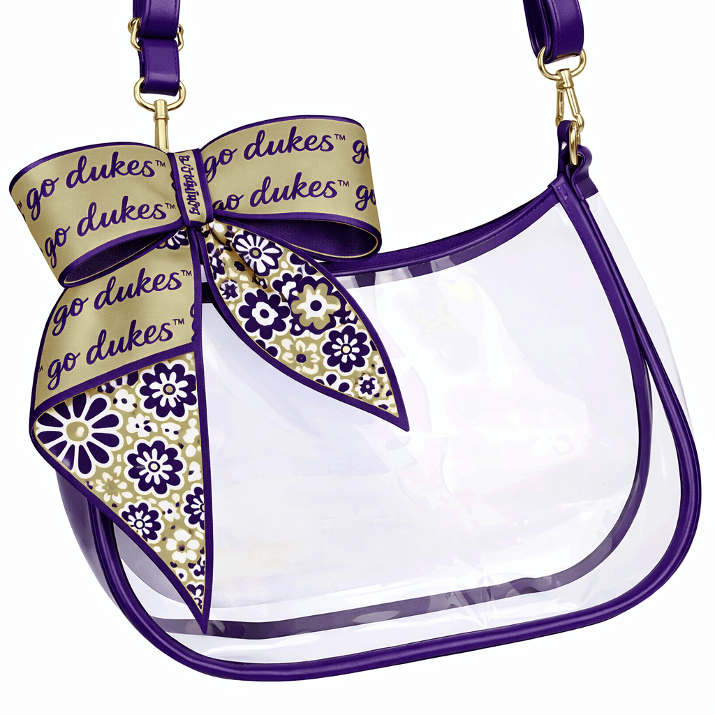 Desden PRE-ORDER Sara Clear Purse with Skinny Scarf – James Madison Dukes