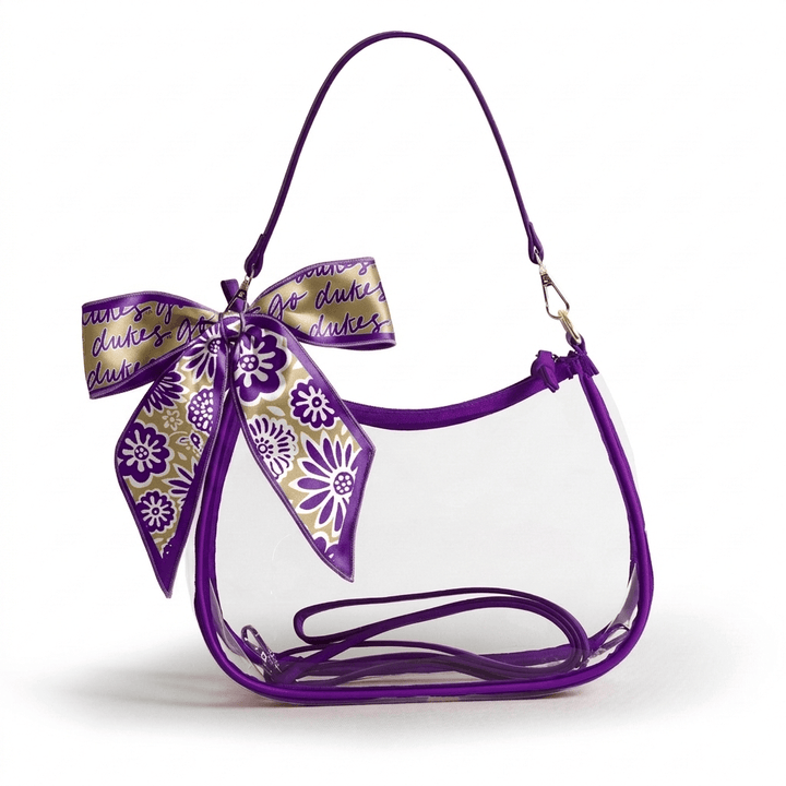 Desden PRE-ORDER Sara Clear Purse with Skinny Scarf – James Madison Dukes