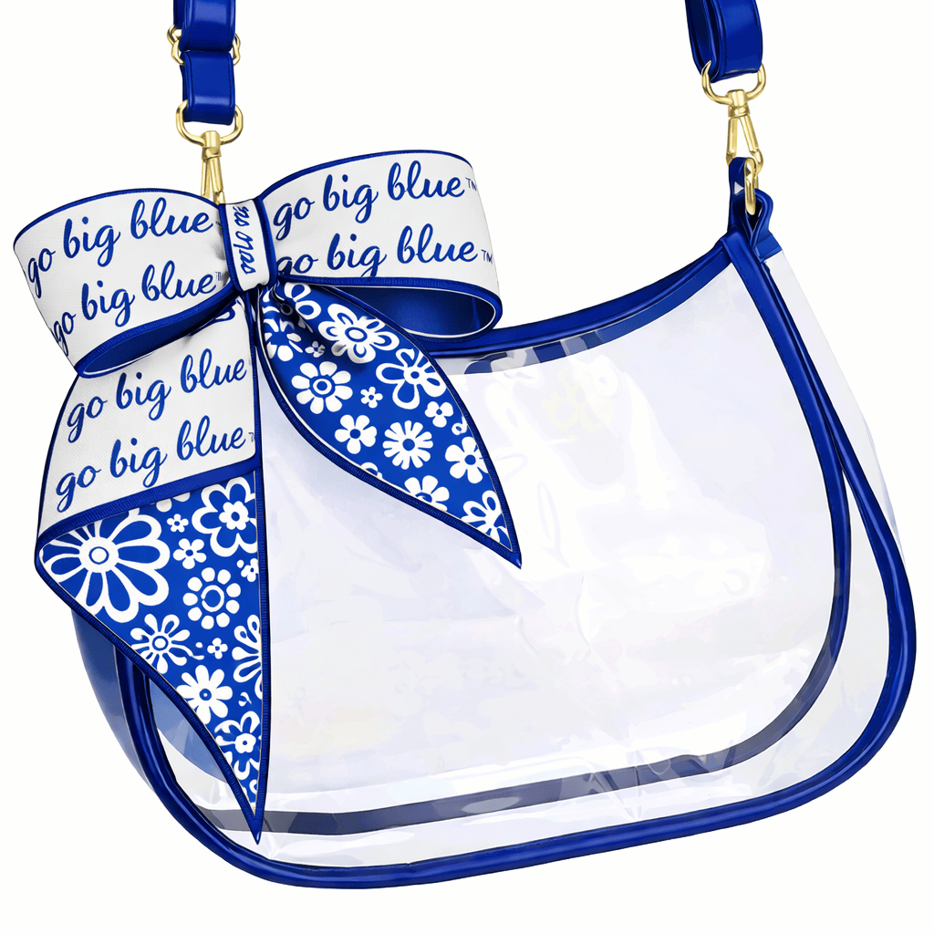 Desden PRE-ORDER Sara Clear Purse with Skinny Scarf – Kentucky Wildcats