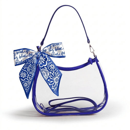 Kentucky Wildcats Sara Clear Purse with Skinny Scarf, stadium-approved, officially licensed, by Desden