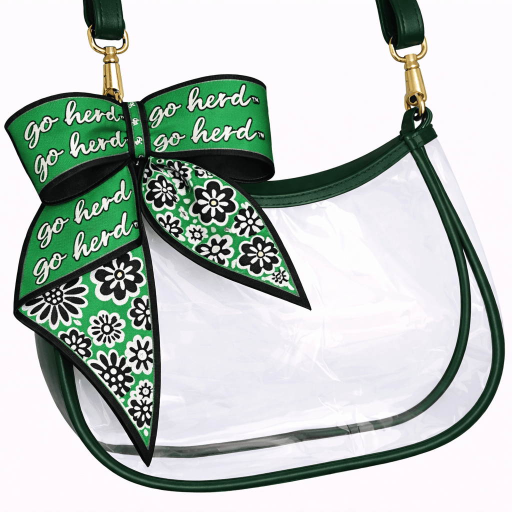 Desden PRE-ORDER Sara Clear Purse with Skinny Scarf – Marshall Thundering Herd