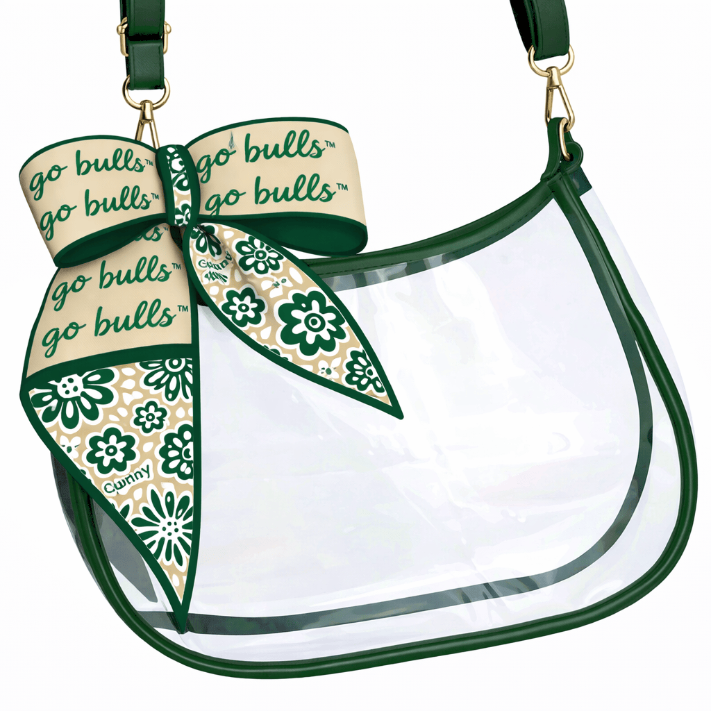Desden PRE-ORDER Sara Clear Purse with Skinny Scarf – South Florida Bulls