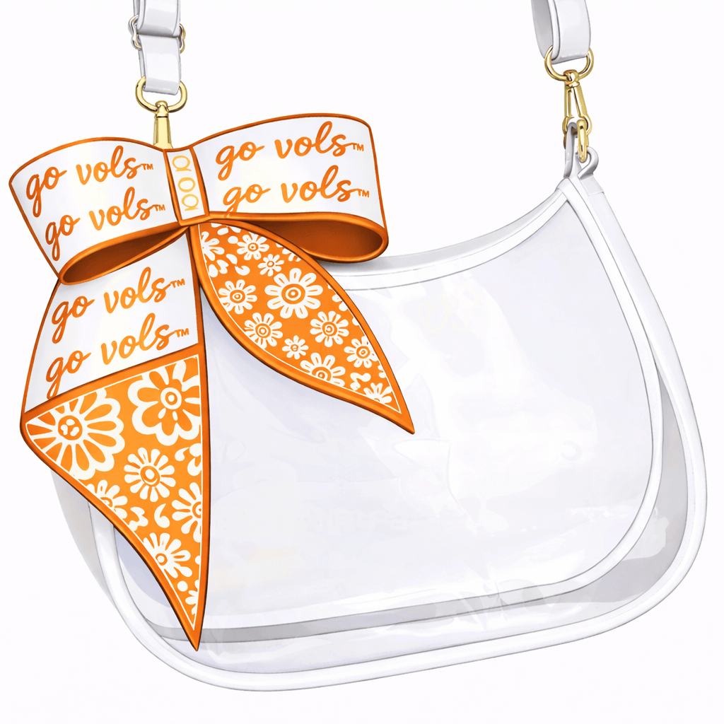 Desden PRE-ORDER Sara Clear Purse with Skinny Scarf – Tennessee Volunteers