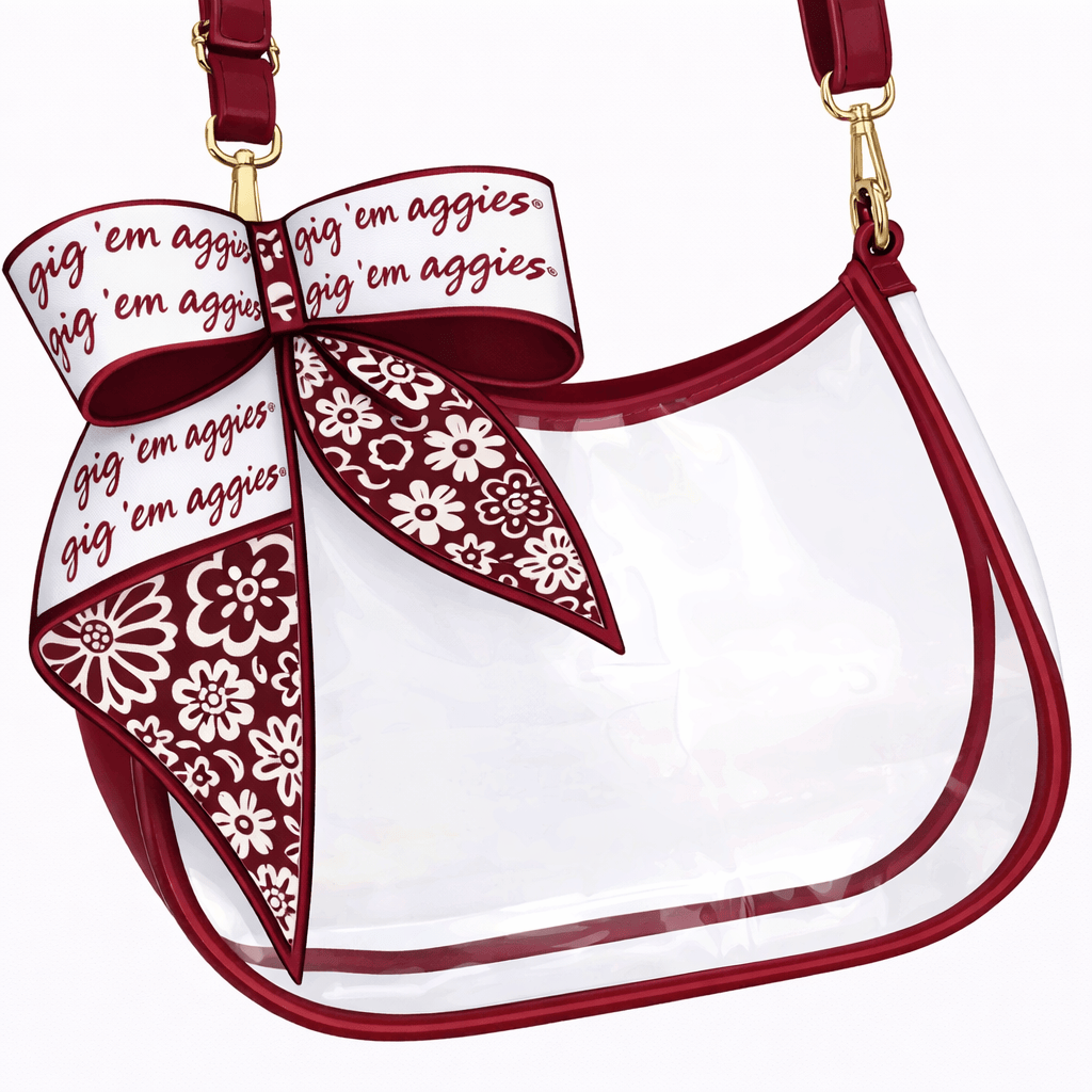Desden PRE-ORDER Sara Clear Purse with Skinny Scarf – Texas A&M Aggies