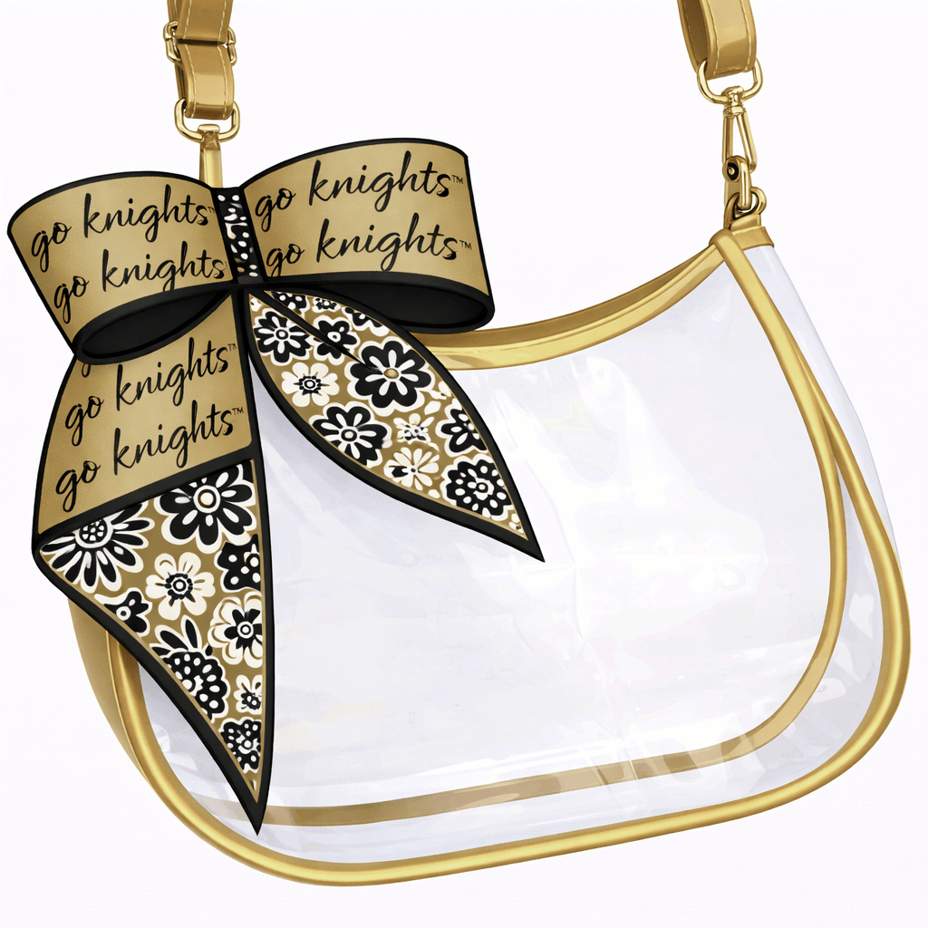 Desden PRE-ORDER Sara Clear Purse with Skinny Scarf – UCF Knights