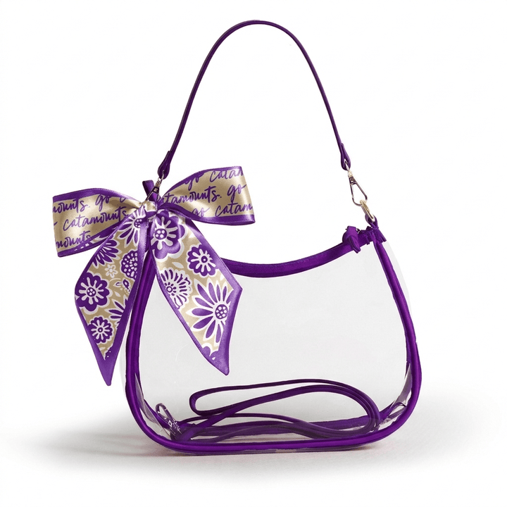 Desden PRE-ORDER Sara Clear Purse with Skinny Scarf – Western Carolina Catamounts