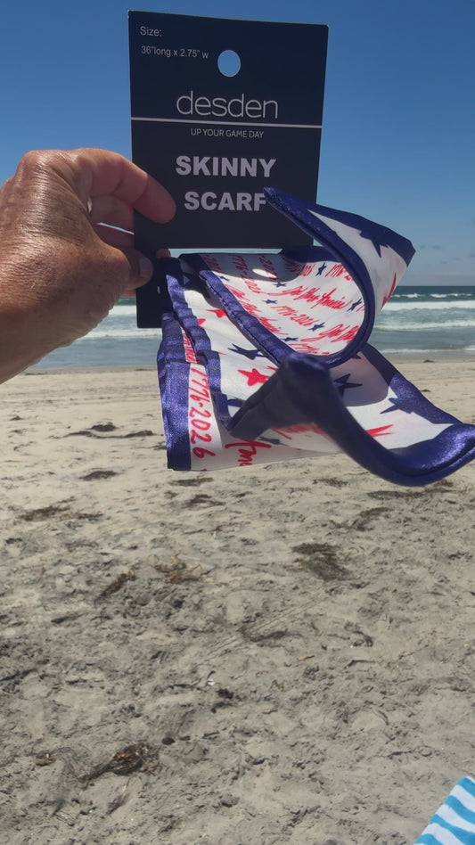 God Bless America Skinny Scarf