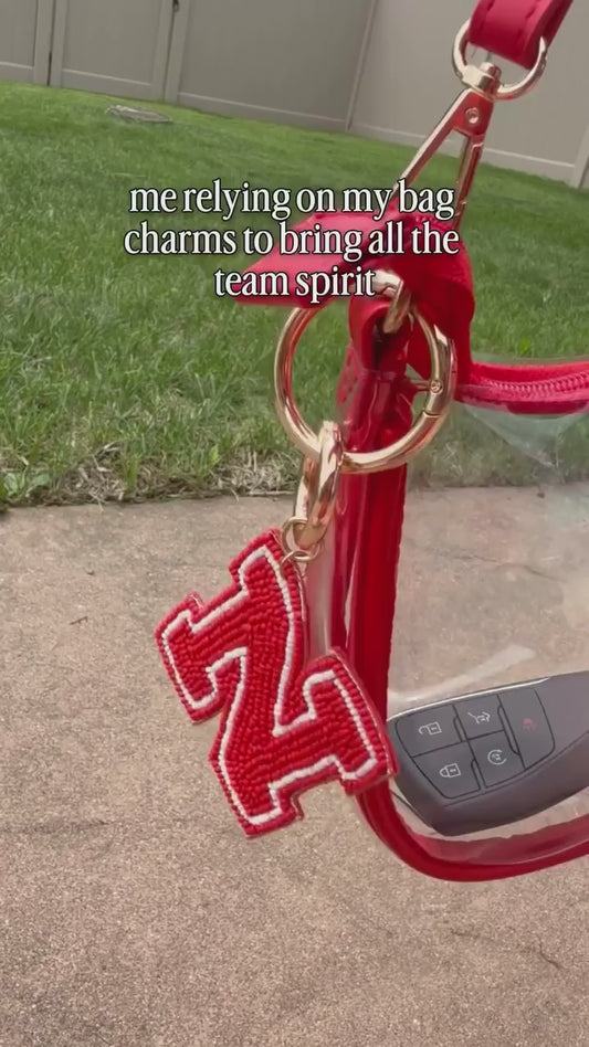 Beaded Purse Charm – Nebraska Huskers