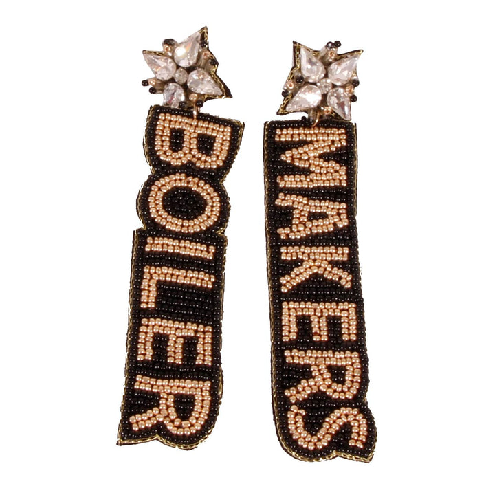 Desden Beaded Earings Purdue Earrings  by Desden