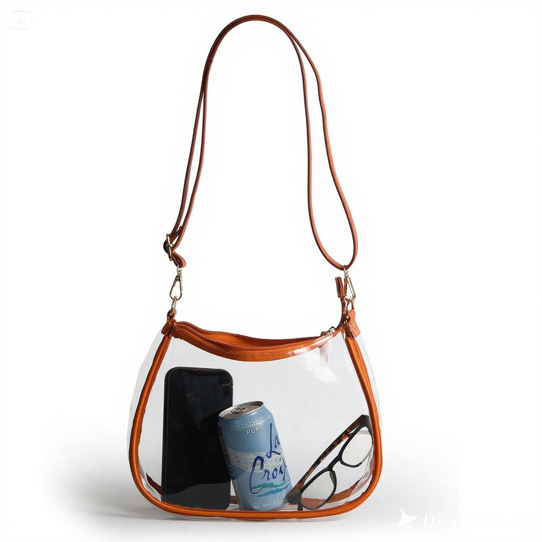 Desden Purse Sara Clear Purse - Burnt Orange