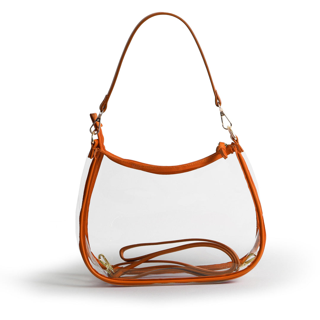 Desden Purse Sara Clear Purse - Burnt Orange